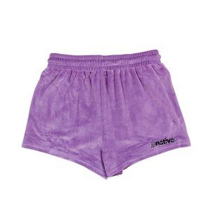 🌟 Native Language Clothing Co - Velour Shorties in Grape 🌟